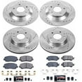 thumbnail image 3 of PowerStop Front and Rear Z23 Evolution Sport Carbon-Fiber Ceramic Brake Pad and Drilled & Slotted Rotor Kit Fits: MAZDA Select Models K6965, 3 of 10
