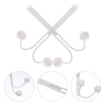 thumbnail image 3 of Troglfold Door Hook Double Hanger Hooks for Coats, Hats, Robes, Towels - White,5.51"X3.54"X3.43", 3 of 10
