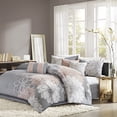 thumbnail image 2 of Madison Park Lola Comforter, Queen, Grey/Blush, 2 of 4