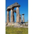 thumbnail image 2 of Jaynes Gallery 23x32 Gold Ornate Wood Framed with Double Matting Museum Art Print Titled - Greece-Corinth Ruins of Temple of Apollo, 2 of 4