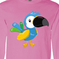 thumbnail image 4 of Inktastic Tropical Parrot, Colorful Parrot, Tropical Bird Long Sleeve T-Shirt, 4 of 5