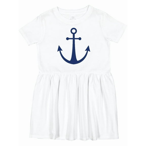 Inktastic Anchor Nautical Girls Toddler Dress