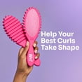 thumbnail image 4 of Curl Shaper Detangler Brush, Pink, Curl Defining for Curly and Coily Hair Types, IntelliFlex Bristles Detangle for Frizz-Free Shaping, Made for Women, Men & Kids, 4 of 4