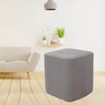thumbnail image 4 of Housses pour Repose-Pieds Carrés, Housse Décorative Extensible pour Pouf Repose-Pieds, Housse Extensible pour Tabouret Repose-Pieds, Gris, 4 of 8