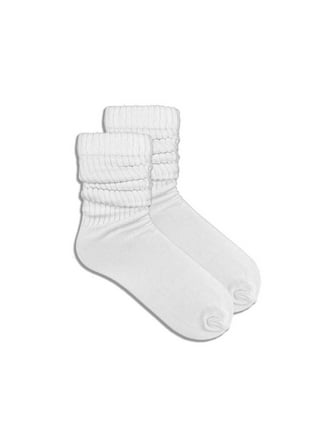 White Slouch Socks (Adult Medium)