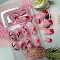 thumbnail image 3 of Uñas postizas adhesivas Blruyci Pink Peach Blossom, 24 piezas, 3 of 7