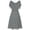 *Gray, variant on U Women's Chiffon A Line Wedding Gown with Ruffle Shoulder ,Elegant Cocktail Party Bridesmaid Dress Blue,Womens Plus M