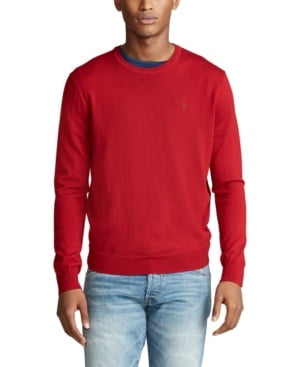 Tall Merino Wool Sweater Red 
