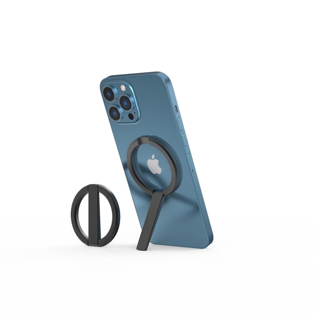 Soporte magnético de aleación para la parte trasera del teléfono, compatible con iPhone, Magsafe, Samsung y Xiaomi, soporte universal.