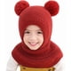 thumbnail image 2 of Gorro y pasamontañas de invierno 2 en 1 para niños pequeños | Pasamontañas de punto con forro polar, cubrebocas y orejeras | Gorro cálido para niños y niñas en climas fríos, 2 of 2