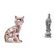 thumbnail image 1 of Figura de escritorio,Estante de estatua de gato para escritorio,oficina,decoración del hogar,Figura decorativa de cerámica para escritorio,decoración del hogar,Estatua de Guan Yin,Estatua de, 1 of 8
