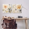 thumbnail image 3 of Stupell Industries Muted Cottage Flowers Botanical & Floral Painting Gallery Wrapped Canvas Art Print Wall Art, 24 x 24, Set of 2, 3 of 8