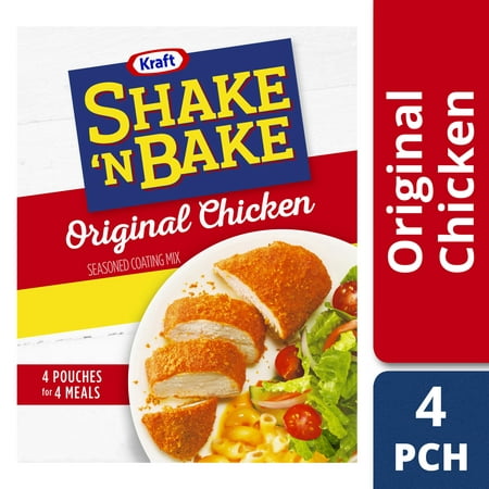 (2 Pack) Kraft Shake 'n Bake Original Recipe Chicken Seasoned Coating Mix, 9 oz (Best Shake And Bake Method)