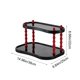 thumbnail image 3 of Organizador de estantes multicapa para crema | Estante de escritorio para tazas, cosméticos, maquillaje y libros | Plástico duradero con marco de metal | Soporte elegante y compacto para sala de e, 3 of 5