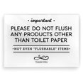 thumbnail image 1 of Cartel de baño Reilly Originals Do Not Flush Rules, 9 x 13 cm, 1 of 8
