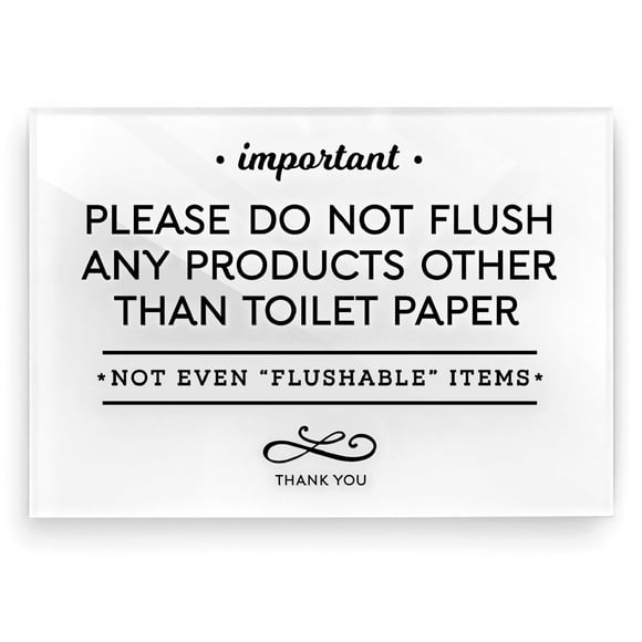 Cartel de baño Reilly Originals Do Not Flush Rules, 9 x 13 cm