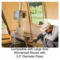 Pipe Oven 3.5 Inch Compatible with Large Size Tent Stoves with 3.5
