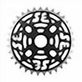 thumbnail image 3 of SE Bikes Chainring 1pc 33T 1/8 Alloy Anodized (Red), 3 of 3