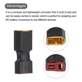 thumbnail image 4 of Unique Bargains XT60 Male to T-Plug Female Connector Adapter RC, RC LiPo Battery Converter 5pcs, 4 of 6