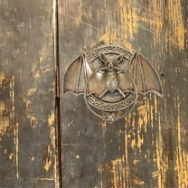 Nicehomfit Dark Brown Resin Door Knocker for Front Door Antique Home Decor