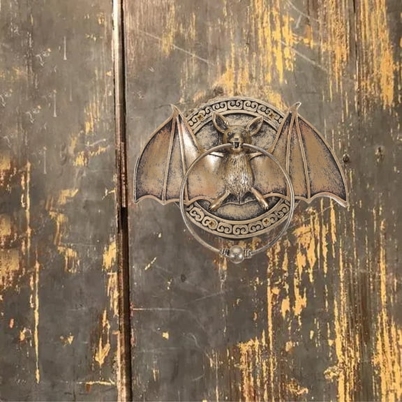 Nicehomfit Dark Brown Resin Door Knocker for Front Door Antique Home Decor