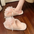 thumbnail image 4 of Wensltd Women's Fashion Slippers with Warm Lining and Buckle Detail Thick Sole Winter Warm House Slipper for Women, 4 of 9
