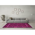 thumbnail image 3 of Ahgly Company Indoor Round Oriental Pink Traditional Area Rugs, 7' Round, 3 of 4