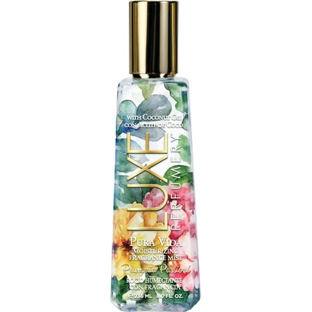 Pura Vida Plumeria Passion by Luxe Perfumery, Moisturizing Fragrance Mist for Women, 8.0