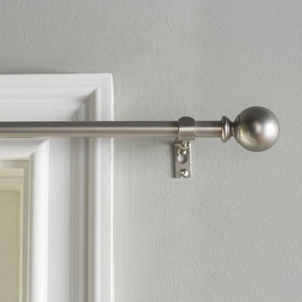 Bali 5/8" Ball Decorative Cafe Curtain Rod Set