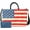 Navy, variant on American Bling 15.5" USA Flag Laptop Messenger Purse Tote Briefcase Computer Waterproof Bag