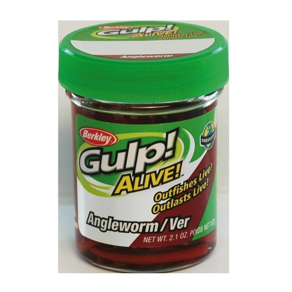 Berkley Gulp! Alive! Angle Worm, 1in, Red Wiggler