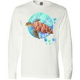 thumbnail image 3 of Inktastic Fort Lauderdale, Florida Swimming Sea Turtle with Bubbles Long Sleeve T-Shirt, 3 of 5