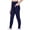 Navy, variant on Coerni Girls Leggings with Pockets Kids High Waist Athletic Yoga Dance Pants Full Length Pull-On Pants Running Sports Cheer Leggings