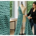 thumbnail image 5 of Soimoi Green Cotton Voile Fabric Mosaic Tie-Dye Print Fabric by the Yard 58 Inch Wide, 5 of 7