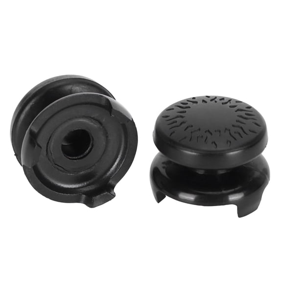 Thumb Grips, 2Pcs Thumbstick Soft Silicone Cover Grip Stick Joystick Controller Gamepad Key Cover for PS5 Soft Rubber Silicone Thumb Grip Cover Replacement[Black]