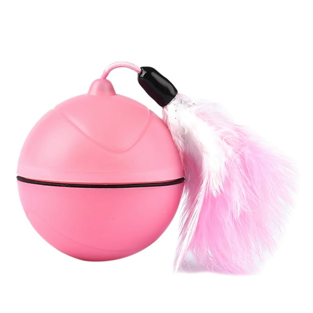 LED Chat Boule Jouet USB Ball Chat Jouet Chaton Jouet avec 2PCS Chat Teaser Recharge