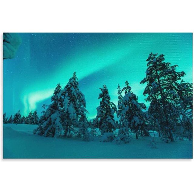 Northern Lights Home Decor Nature Wall Art Modern Wall Decor Aesthetic