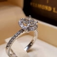 thumbnail image 2 of Luxury Crystal Female Big Zircon Stone Ring Set Fashion Rings For Women Love Ring, 2 of 2