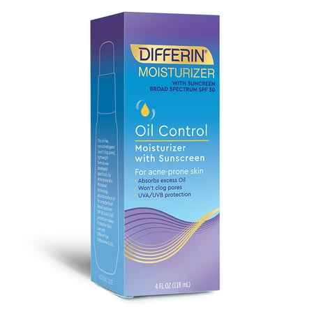 Differin Oil Control Moisturizer with Sunscreen - 4 (Best Way To Control Oily Face)