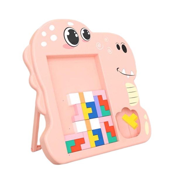 Juguete de rompecabezas 3D con forma de dinosaurio, juguete de bloque de Rusia, regalo creativo para niños pequeños Hugtrwg libre de BPA