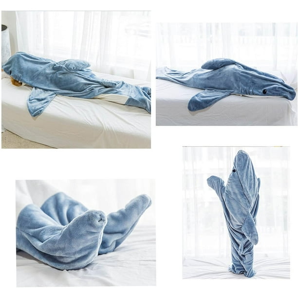 Shark Blanket Hoodie Shark Blanket Portable Fleece Throw Blanket Adult Shark Portable Blanket Adult Super Soft Cozy Sharks Sleeping Bag 210cm Walmart