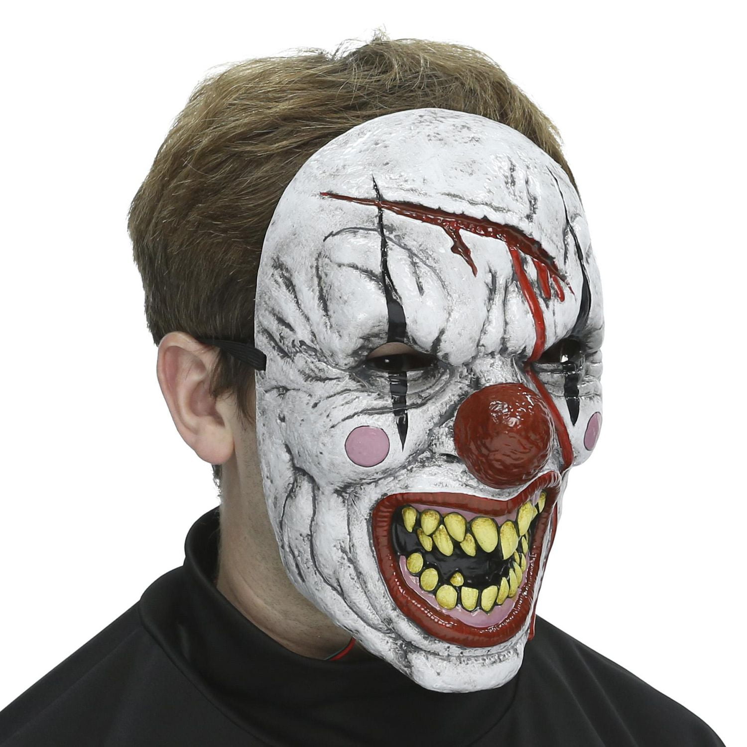 Way to Celebrate Adult Unisex Halloween Bleeding Clown Mask
