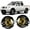Yellow Lens, variant on Fog Lights Compatible With 2010-2018 Nissan Frontier Plastic Bumper, 2005-2015 Nissan Xterra Fog Light Assembly OE Style (Clean lens)