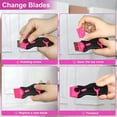 thumbnail image 4 of THINKWORK Razor Blade Scraper - Pink Razor Scraper Gift for Women, 2-in-1 Scraper Tool Set with 20Pcs Razor Blades for Removing Window Labels, Decals, Stickers, Glass Stove Top (2 Pack), 4 of 10