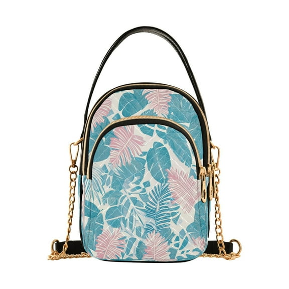 DIXRUYEE Cross Body Fashion Shoulder Waist Purse Bags Tropical Whispers Pocket Handbags