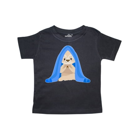 

Inktastic Cute Sloth in a Blue Blanket Gift Toddler Boy or Toddler Girl T-Shirt