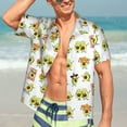 thumbnail image 4 of Salouo Kawaii Mexican Avocado for Hawaiian Shirt for Men,Summer Beach Casual Short Sleeve Button Down Shirts Men's Regular-Fit Short-Sleeve Print Shirt -3X-Large, 4 of 6