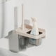 thumbnail image 5 of Juego de cepillo y soporte para inodoro para baño, cepillo de limpieza de inodoro montado en la pared con mango largo, fácil de limpiar, esquinas muertas, transparente, 5 of 14