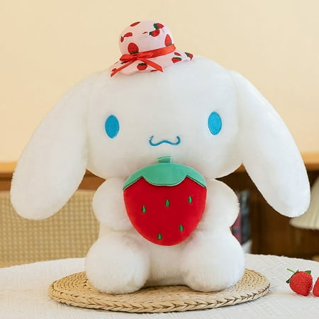 Kawaii Melody Doll Cinnamon Dog Hugging Strawberry Stuffed Plush Toy Cartoon Plush Doll Sleeping Pillow