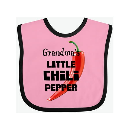 

Inktastic Grandma s Little Chili Pepper Gift Baby Boy or Baby Girl Bib